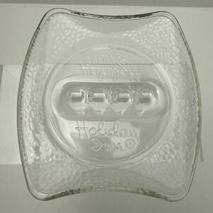 Vintage Mid-Century Modern‎ MCM Holiday Inn Clear Glass Ashtray Trinket Dish